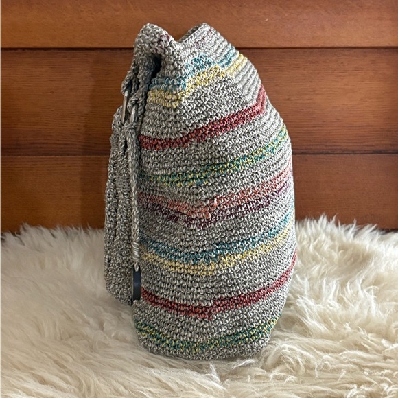 The Sak Green Crochet Knit Shoulder Bag - Picture 3 of 7